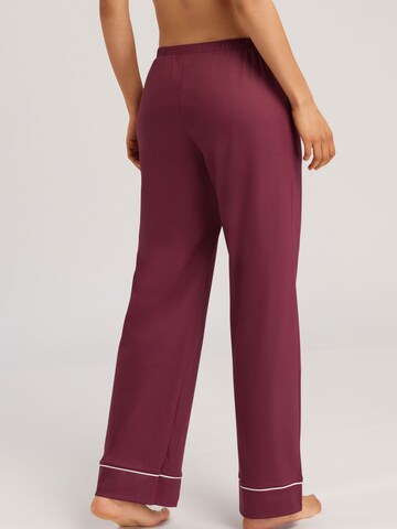 Hanro Pajama pants ' Eleni ' in Red