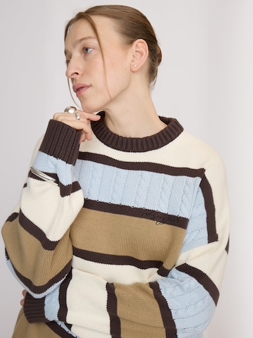 Pullover ' KarloRS ' di Résumé in beige: lato