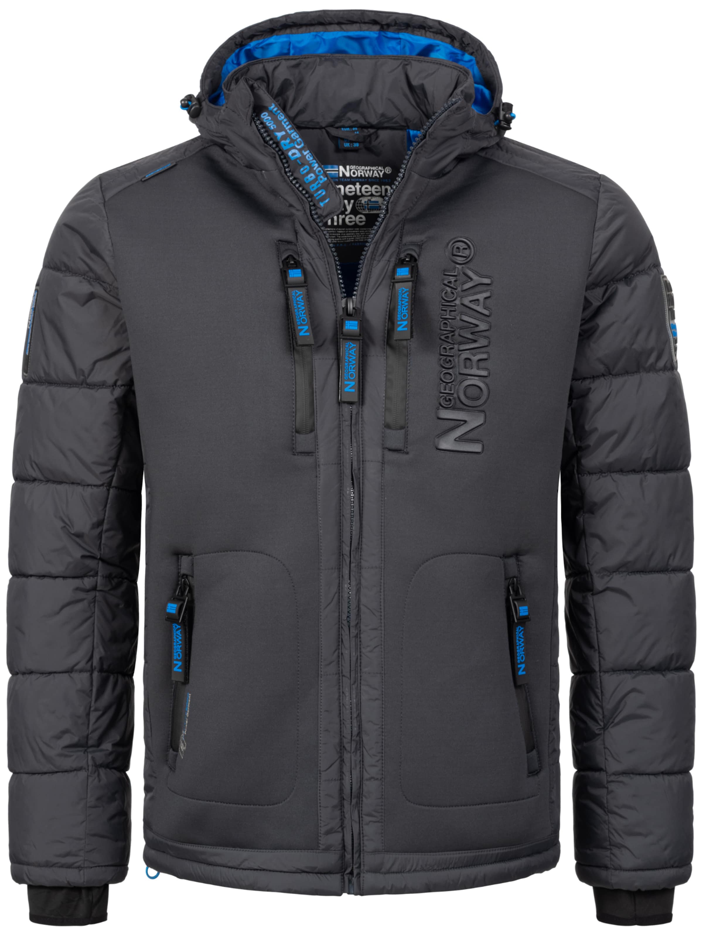 GEOGRAPHICAL NORWAY Winter jacket in Grey: front
