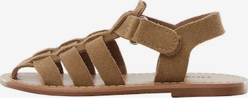 MANGO KIDS Sandals in Brown: front