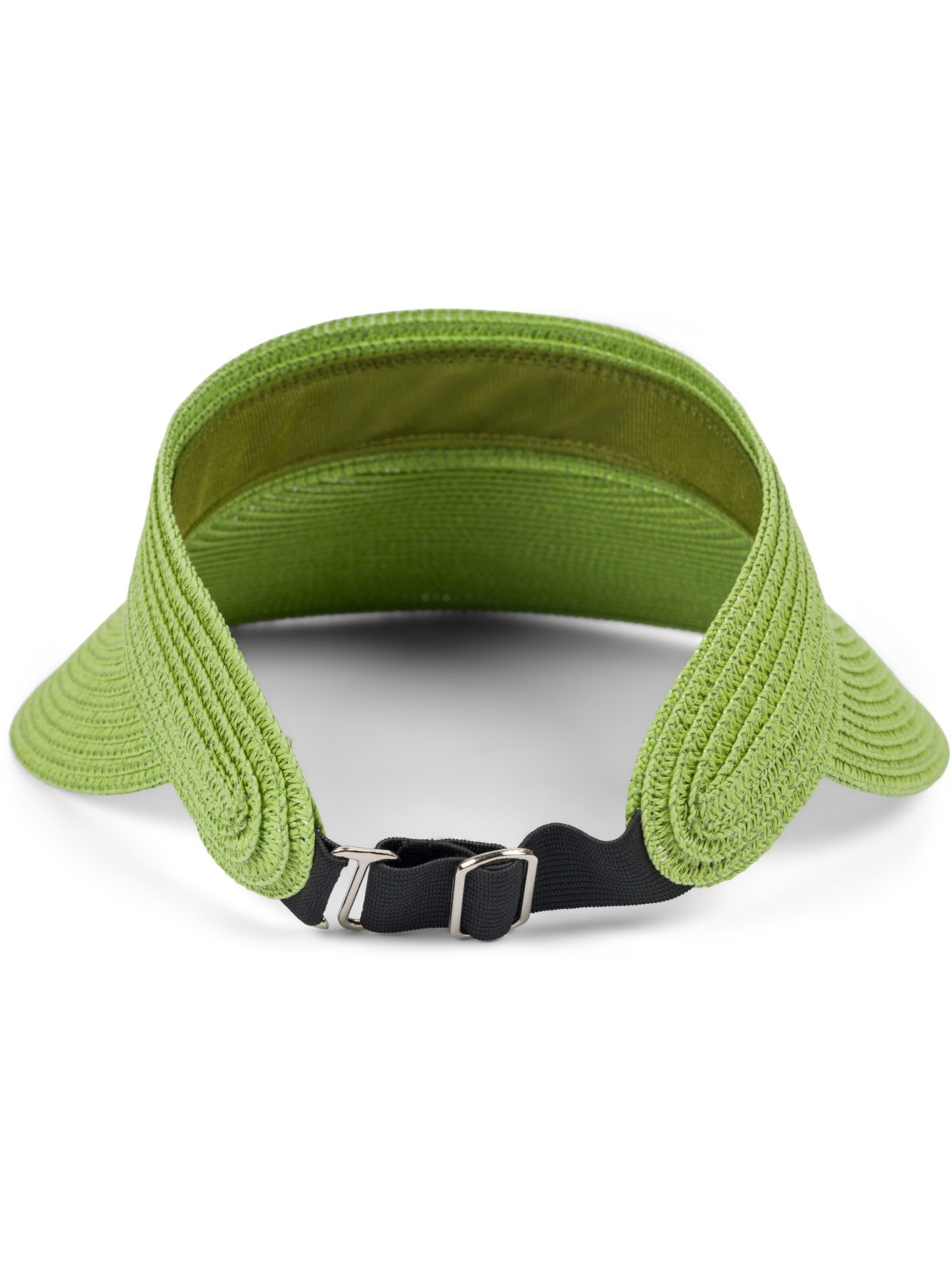 styleBREAKER Cap 'Papierstroh Visor Cap Einfarbig' in Green