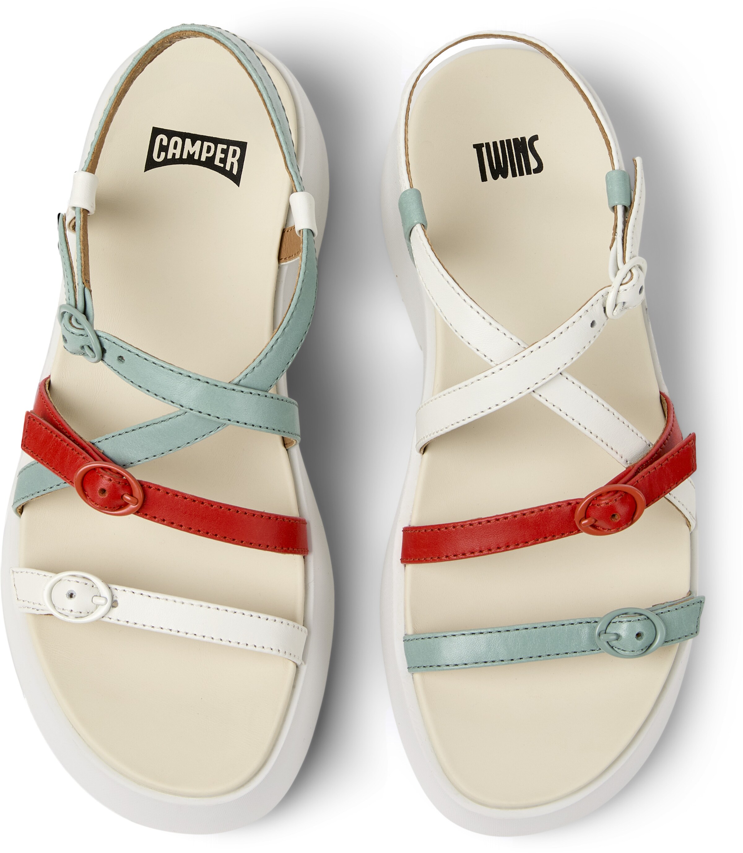 Sandales à lanières 'Tasha' CAMPER en blanc