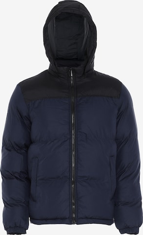 ALEKO Winter Jacket in Blue: front