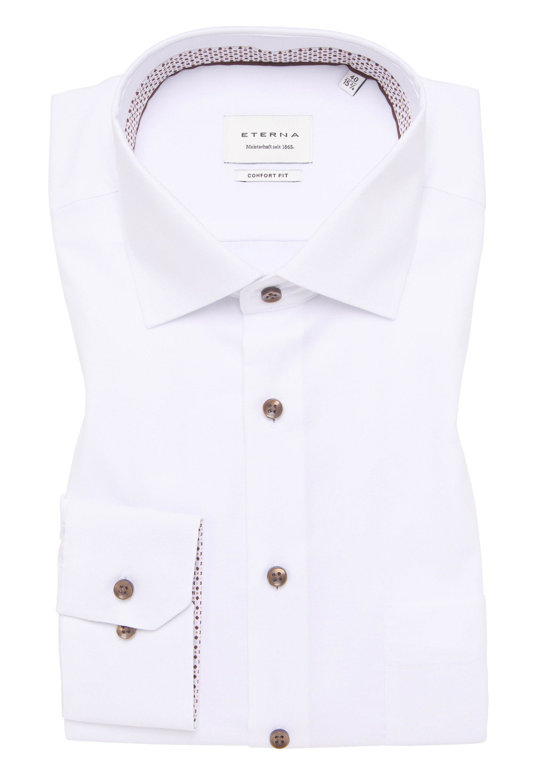 ETERNA Comfort fit Business shirt in White