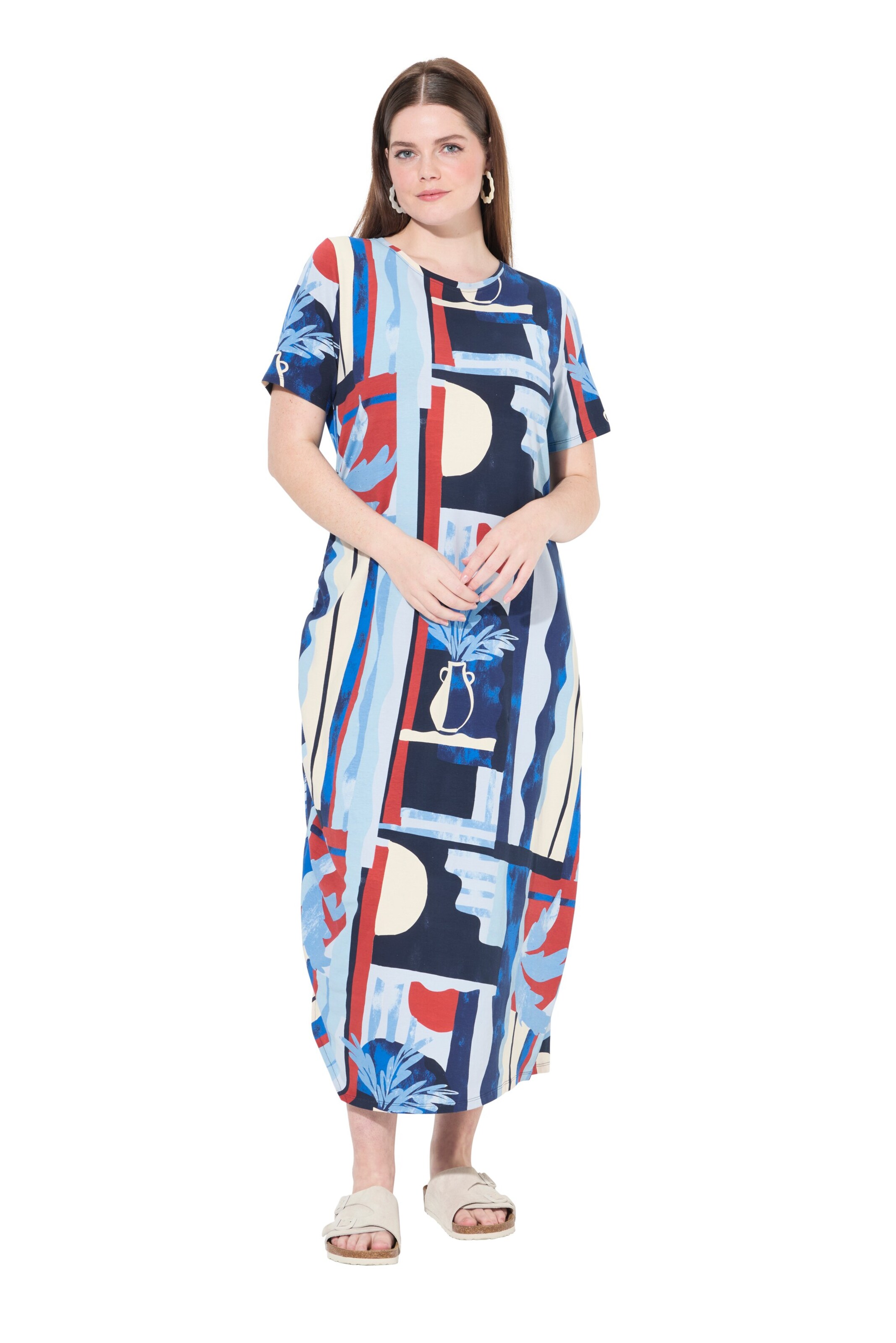 Ulla Popken Jurk in Blauw: voorkant