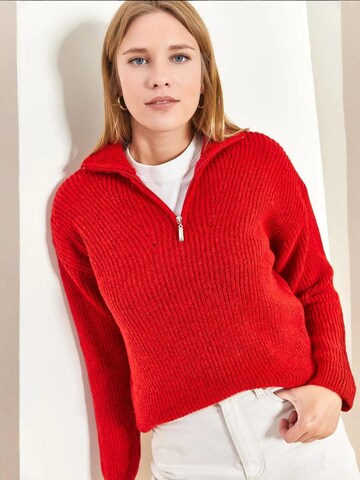 Bianco Lucci - Pullover 'Pullover' em vermelho