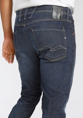 REPLAY Slimfit Jeans 'Anbass' in Blauw