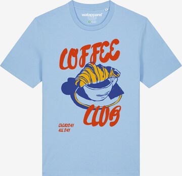 T-Shirt 'Coffee Club' Watapparel en bleu : devant