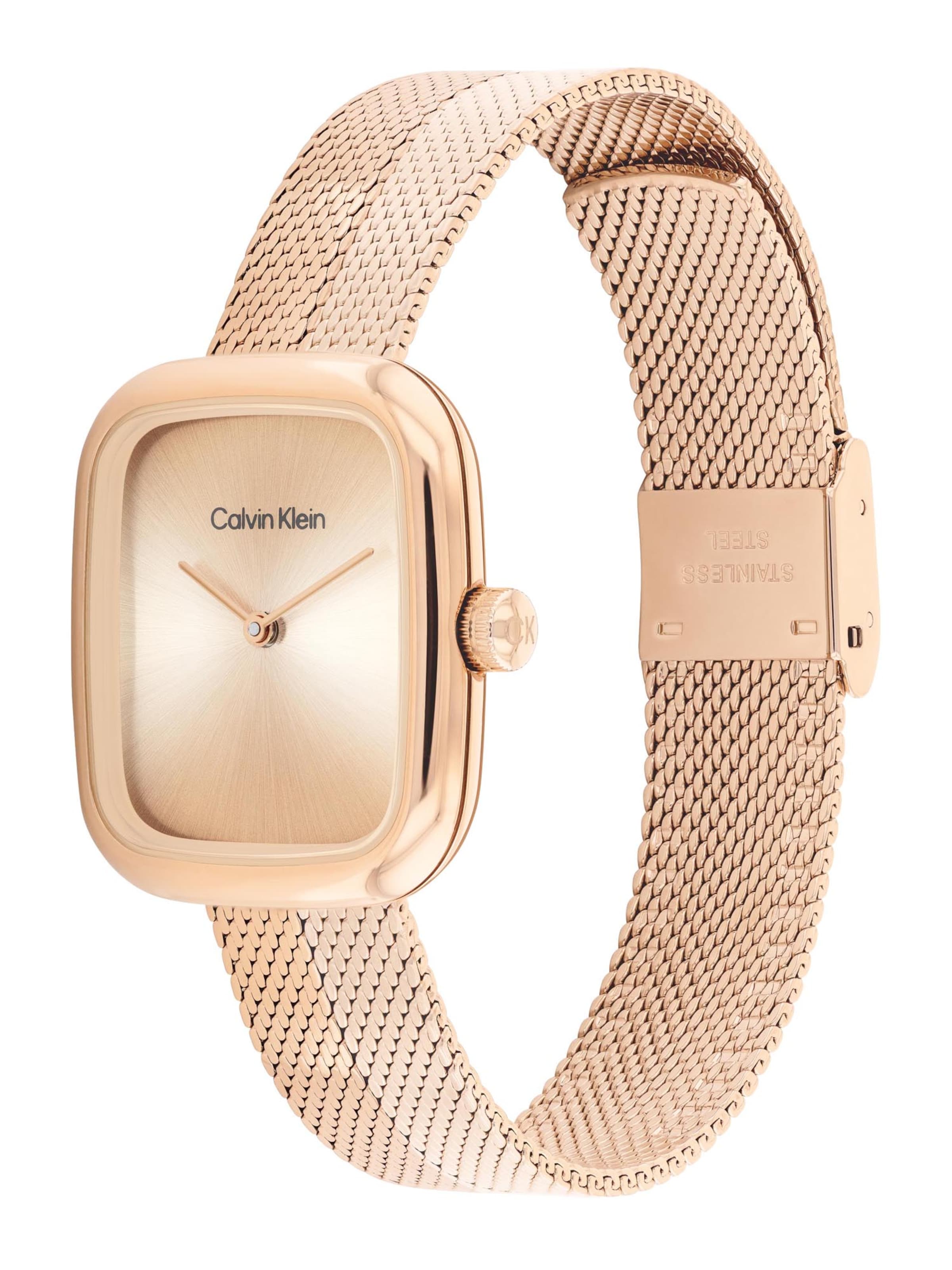 Ceas analogic 'ADORE' de la Calvin Klein pe auriu: față