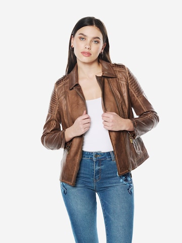 KOROSHI Overgangsjakke i brun