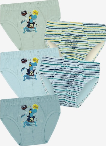 Pantaloncini intimi 'Jungen Slips Dino' di LOREZA in blu: frontale