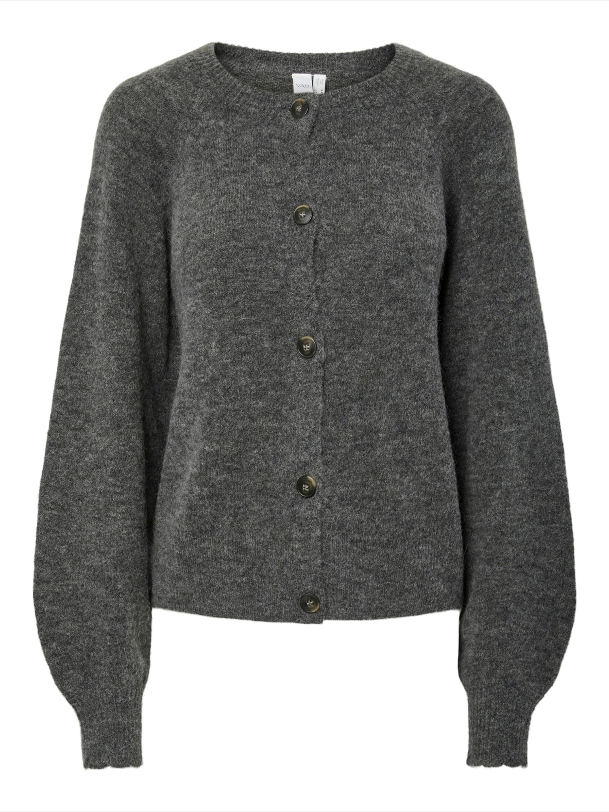 YAS Вязаная кофта 'YASJOH' в Серый: спереди