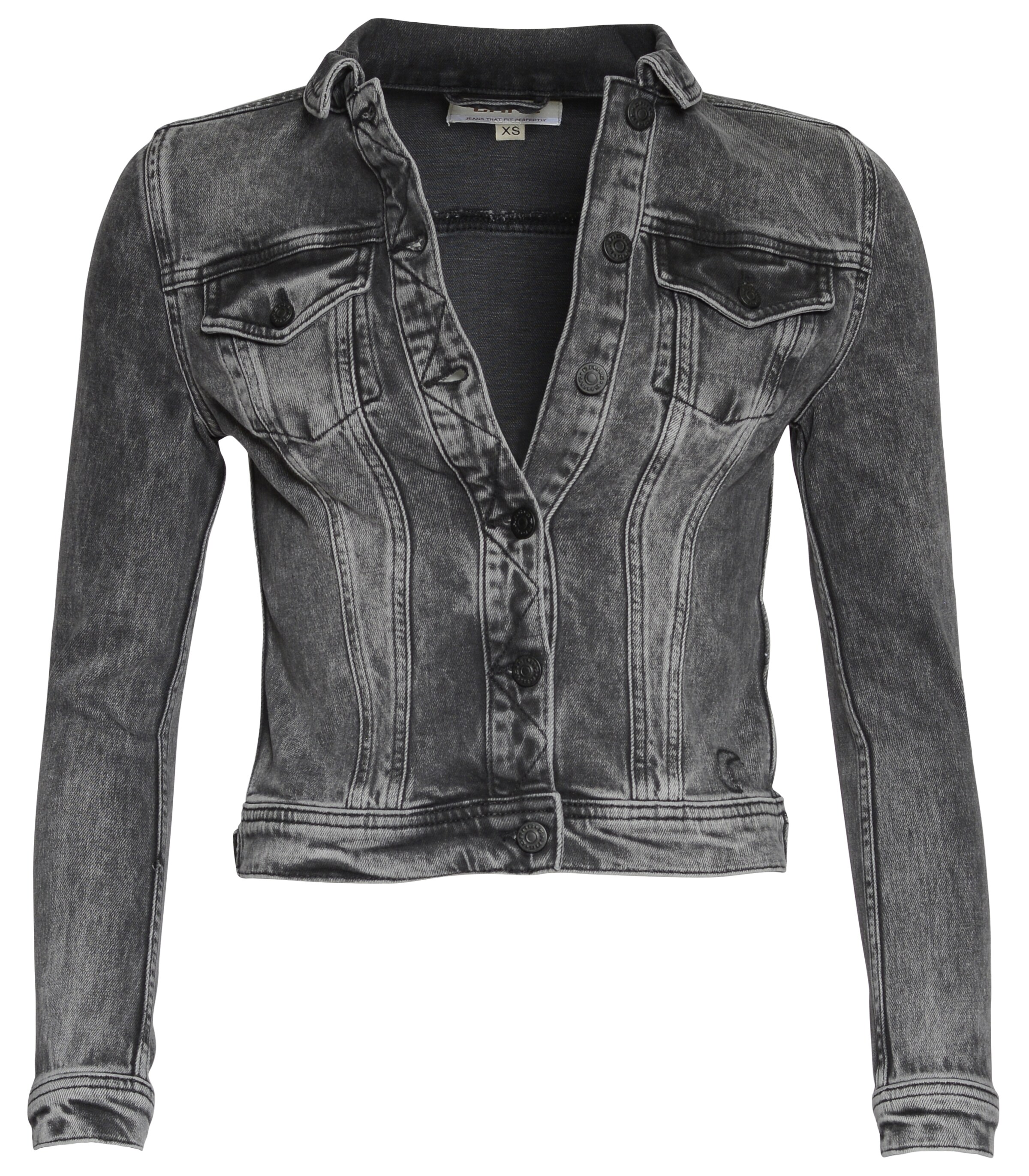 Gang Tussenjas 'Mira' in de kleur Grey denim, Productweergave