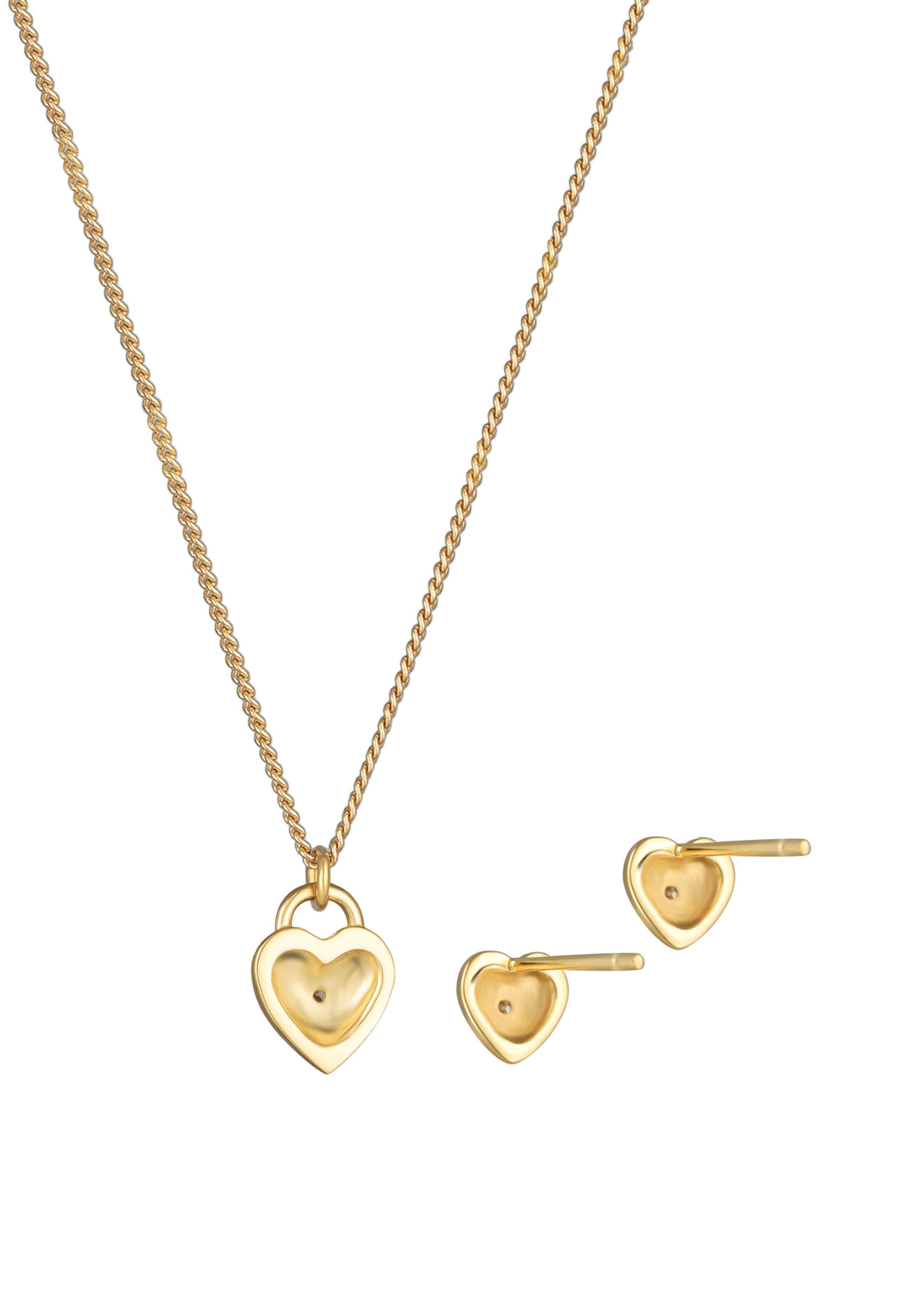 Elli DIAMONDS Schmuckset in Gold