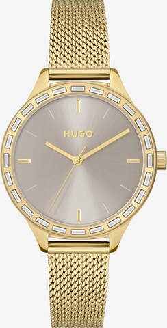 HUGO Red Analoog horloge in Goud