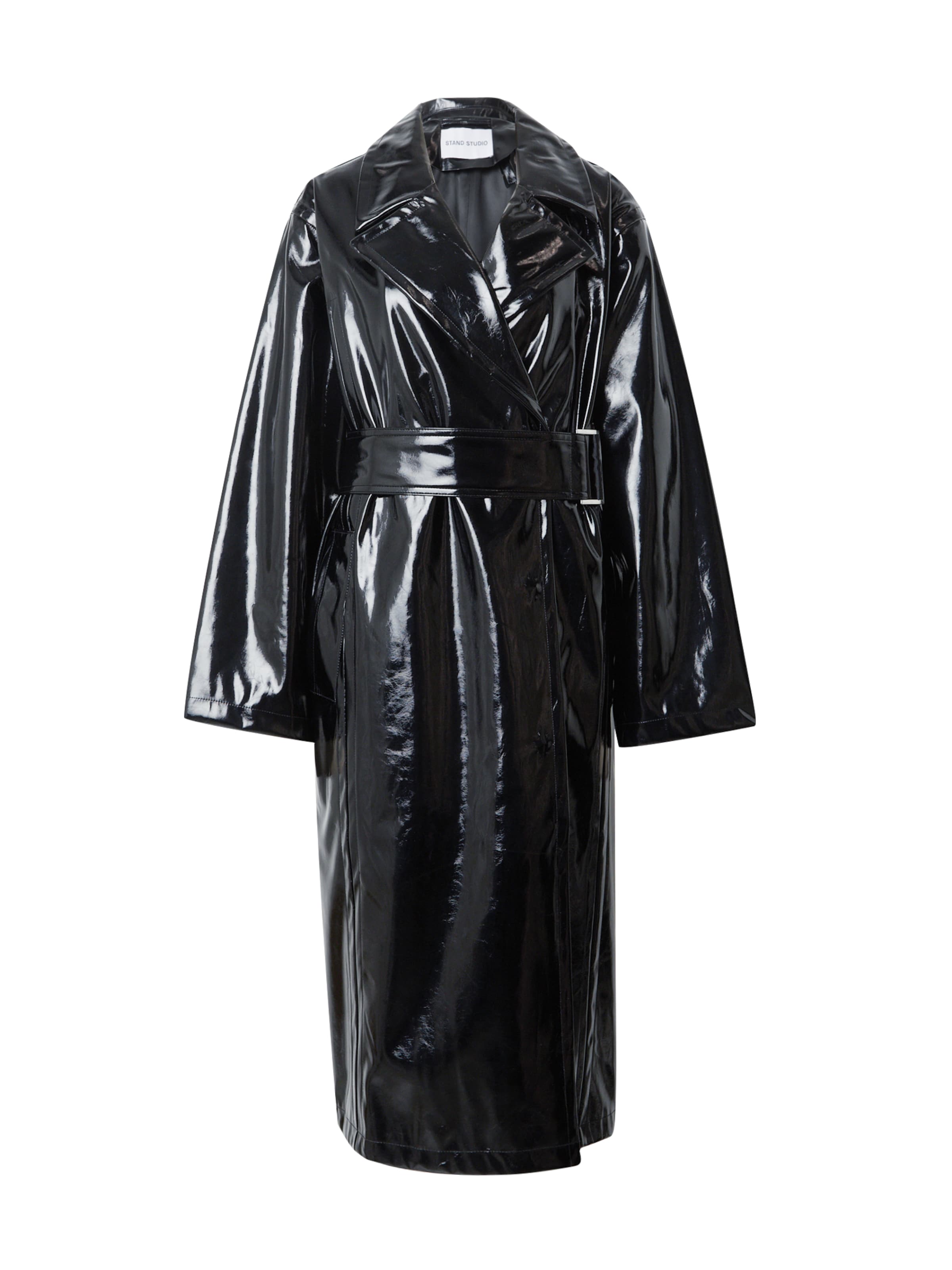 STAND STUDIO Демисезонное пальто в Черный: спереди