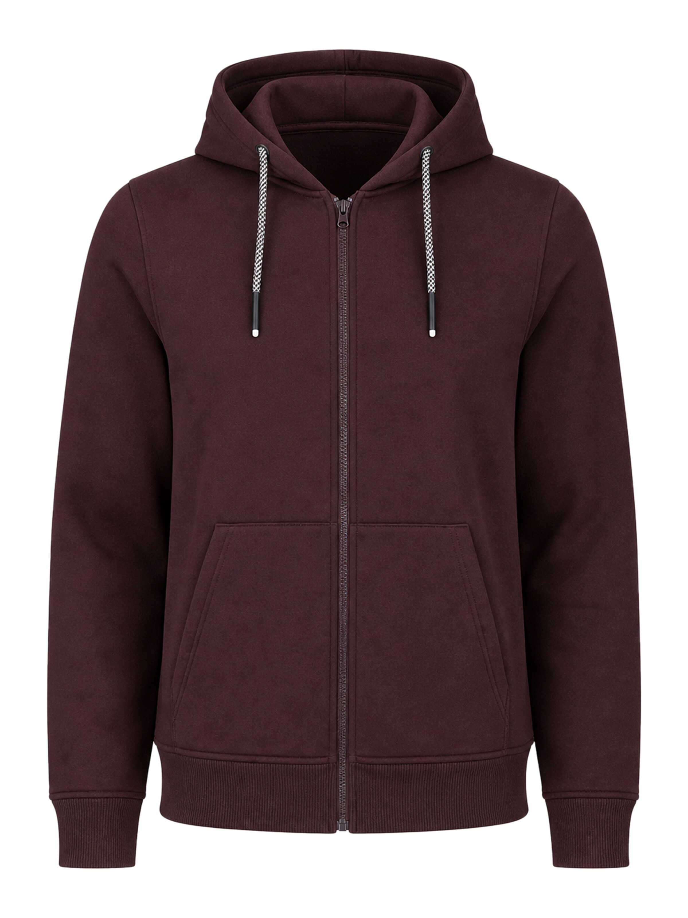 BRAVE SOUL Sweatvest in Rood: voorkant