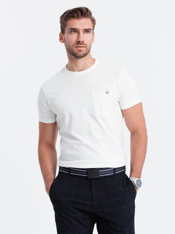 Ombre Shirt 'S1621' in White: front