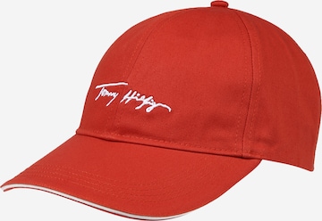 Casquette TOMMY HILFIGER en rouge : devant