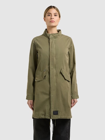 khujo Ανοιξιάτικο και φθινοπωρινό παλτό 'Theres' σε πράσινο: μπροστά