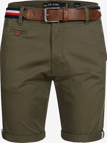 INDICODE JEANS Regular Shorts 'Creel' in Braun: predná strana