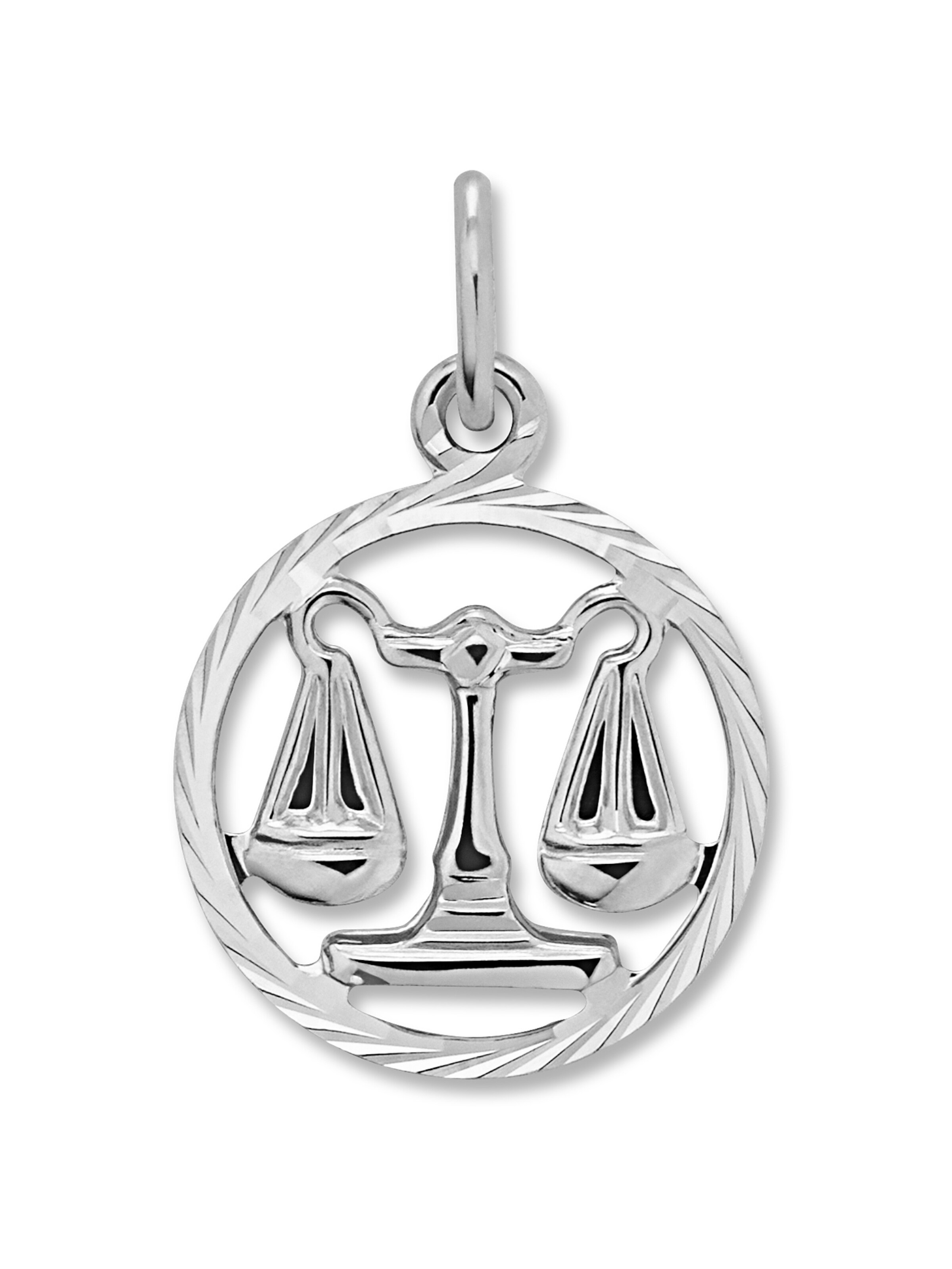 ONE ELEMENT Pendant 'Waage' in Silver: front