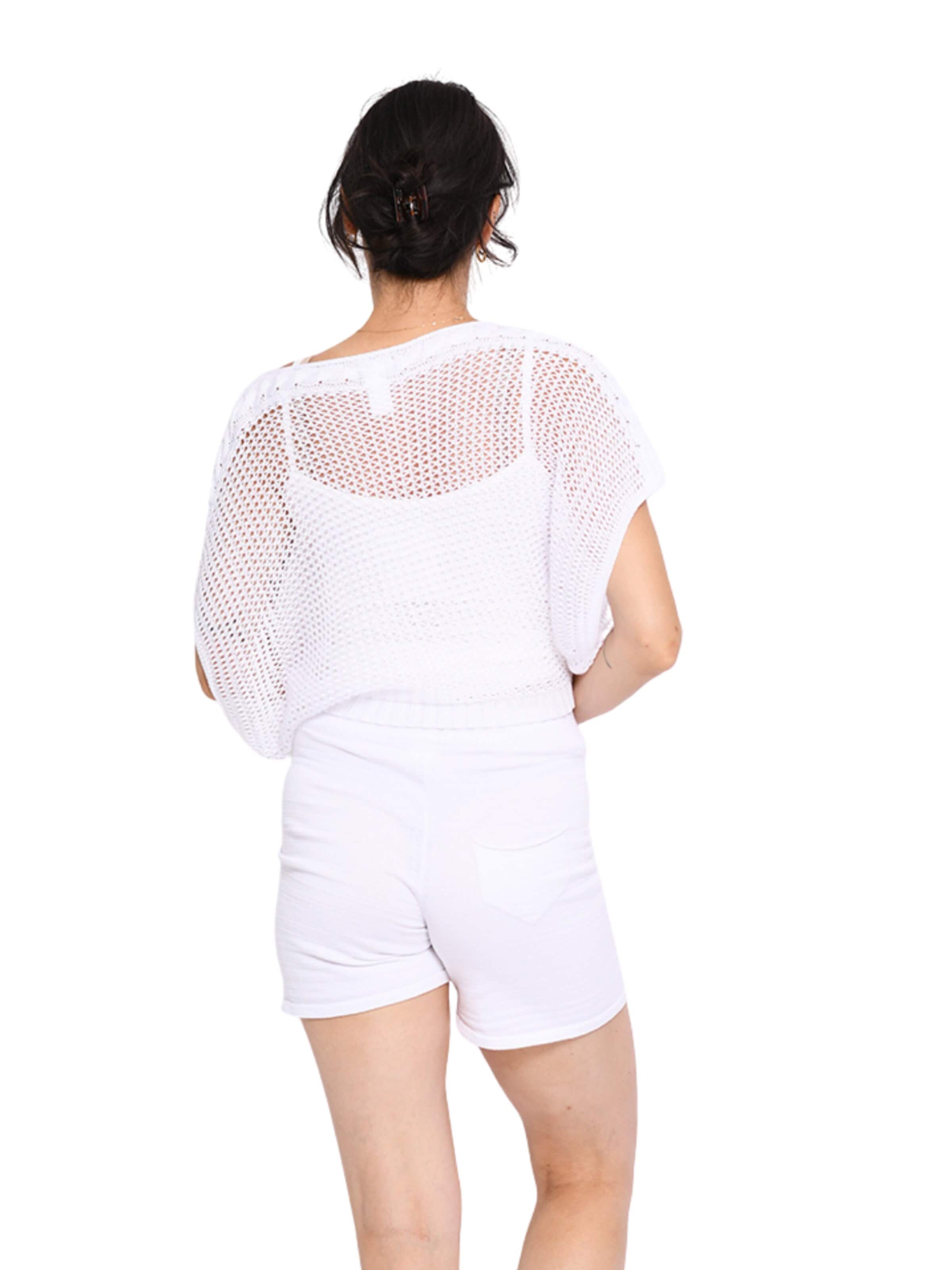 Süel knitwear Knitted top 'Birthday' in White