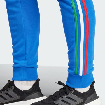 ADIDAS SPORTSWEAR Tapered Workout Pants 'Italien DNA' in Blue