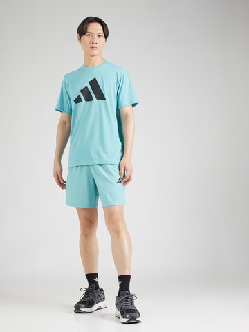 ADIDAS PERFORMANCE Regular Sportshorts 'Train Essentials' in Blau