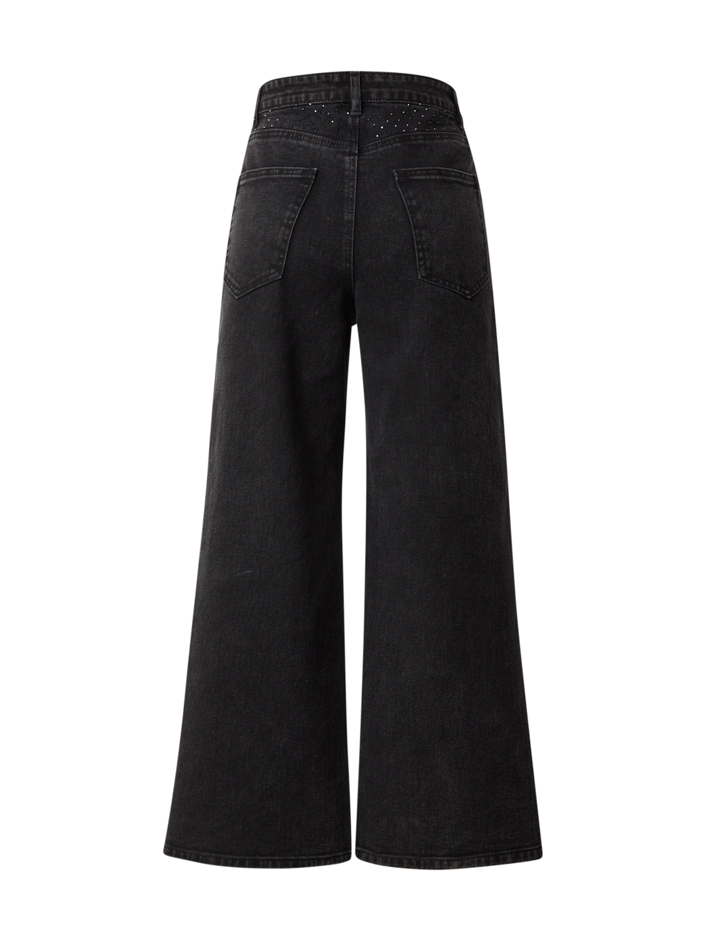 Only Petite Wide Leg Jeans 'ONLHope' in Schwarz