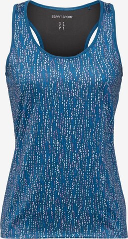 ESPRIT Sporttop in Blauw: voorkant