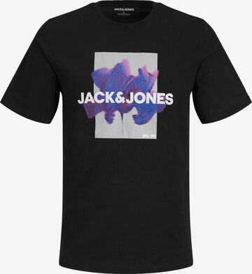 JACK & JONES Tričko 'FLORALS' – modrá