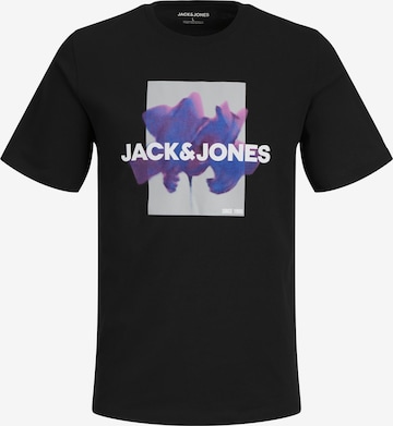 JACK & JONES T-shirt 'FLORALS' i blå