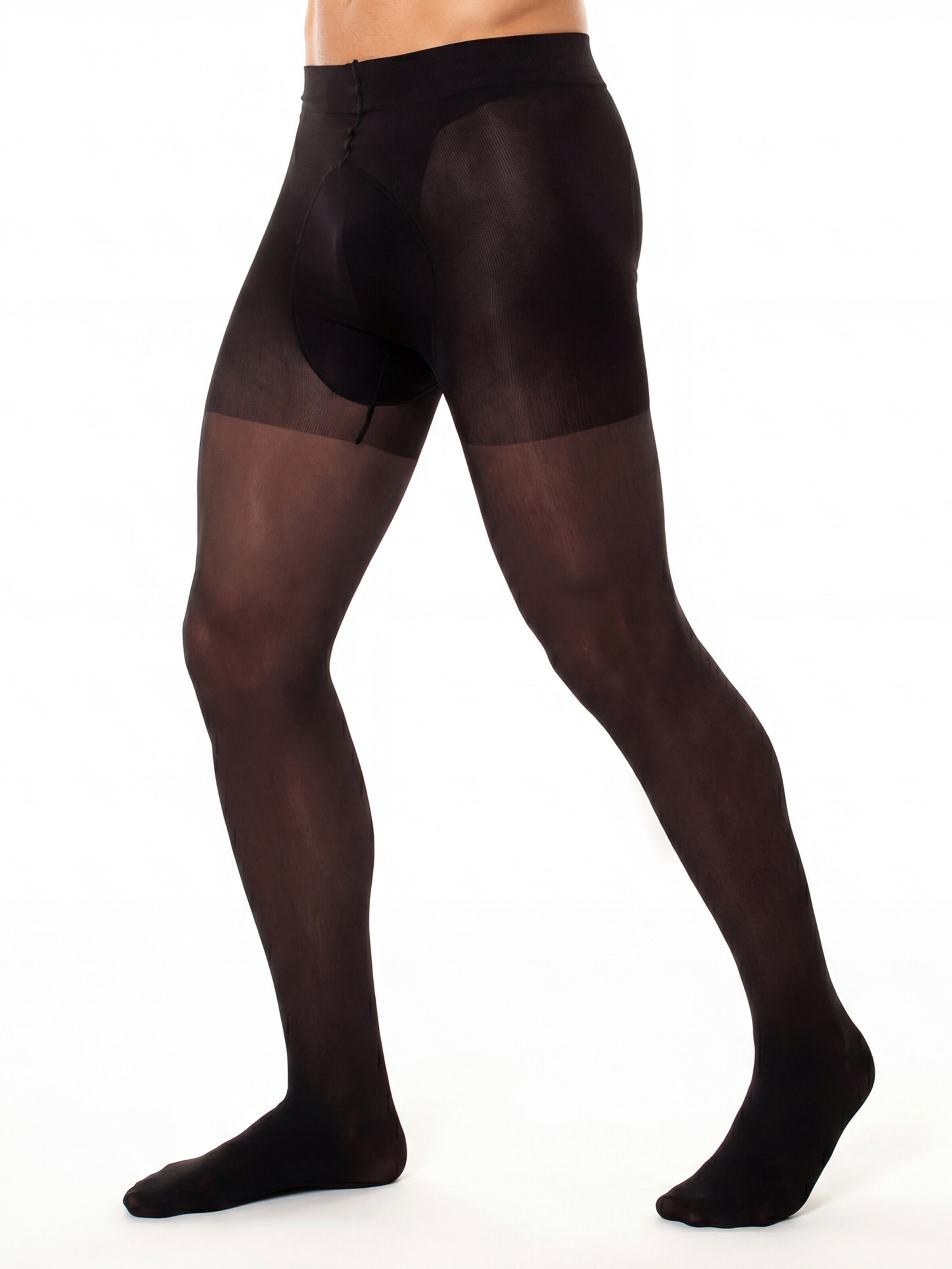 GLAMORY Lange Unterhose 'Support 70 Herrenstützstrumpfhose'‌‌‌‌‌ in Schwarz