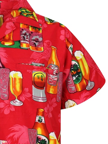 King Kameha T-shirt 'Beerbottle' i röd