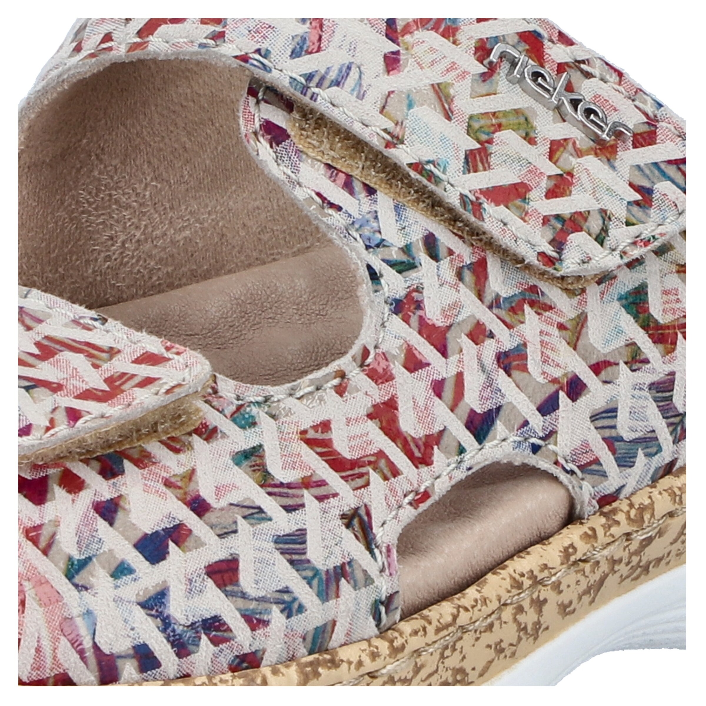 Mule Rieker en mélange de couleurs