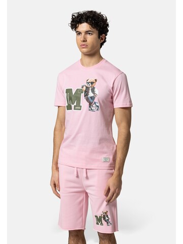 19V69 ITALIA - Camiseta 'Rafael College' en rosa