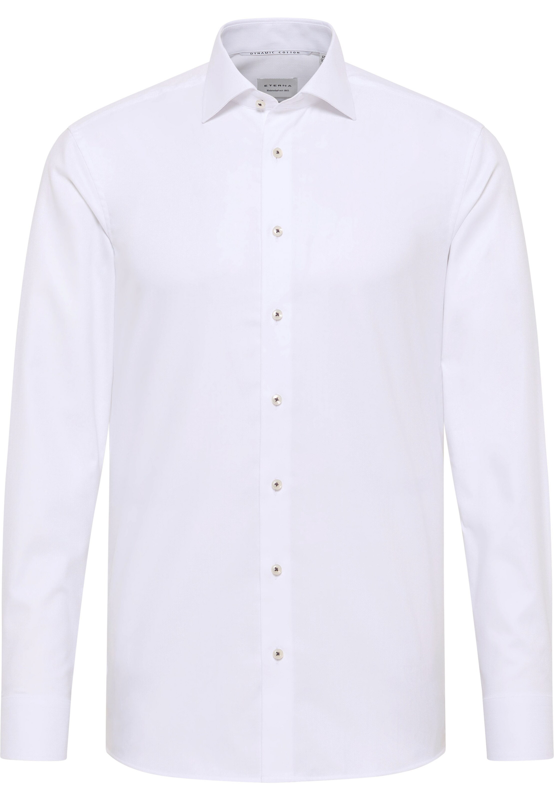 ETERNA Slim fit Business shirt in White: front