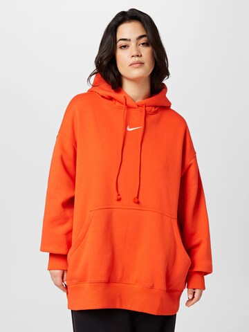 Nike SportswearSweater majica 'Phoenix' - crvena boja: prednji dio