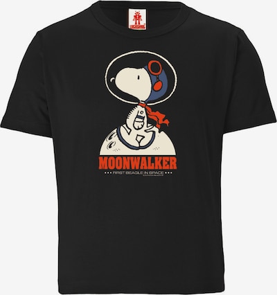 LOGOSHIRT T-Shirt 'Snoopy - Moonwalker' in 140 in schwarz, Produktansicht