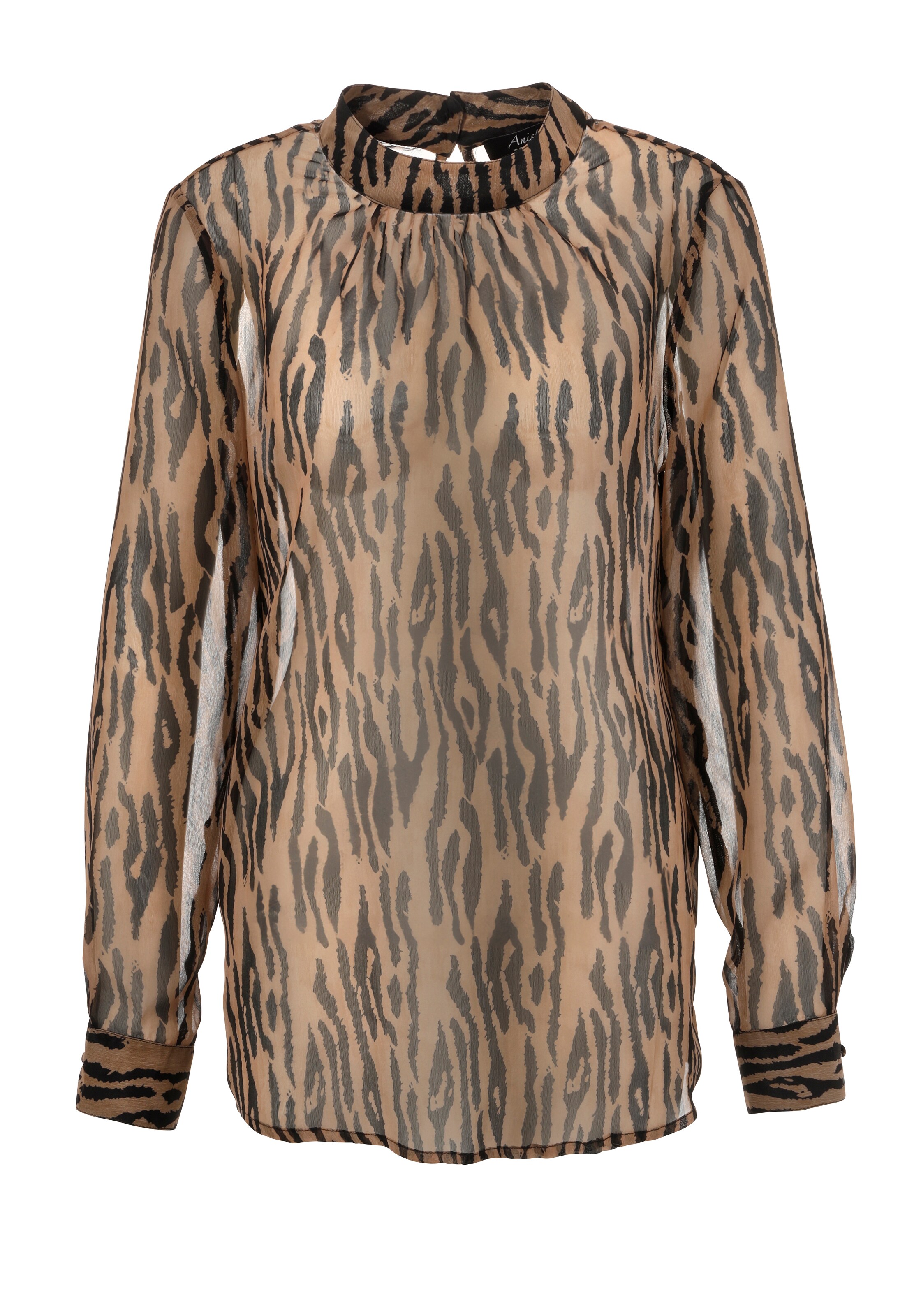 Aniston SELECTED Bluse in Braun: Vorderseite