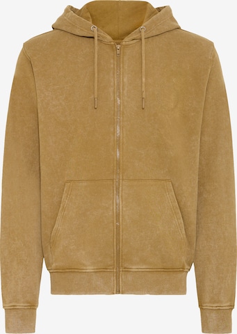 BLEND Zip-Up Hoodie in Yellow: front