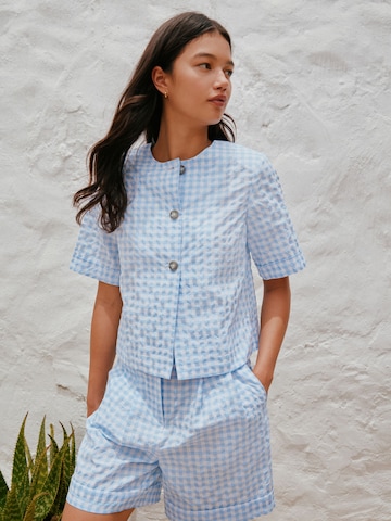 Next - Blusa em azul: frente