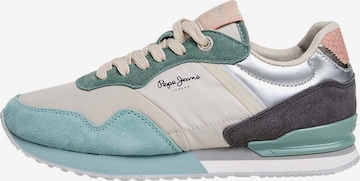 Baskets basses 'LONDON SEA' Pepe Jeans en vert : devant