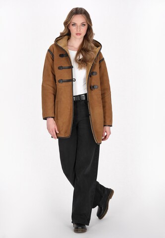 DreiMaster Vintage - Abrigo de invierno en marrón