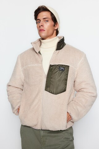 Trendyol Between-Season Jacket in Beige: front