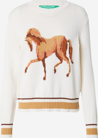 UNITED COLORS OF BENETTON Pullover i hvid: forside