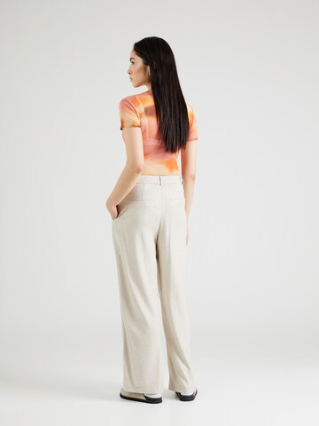 Wide Leg Pantalon à pince 'OBJLIVA' OBJECT en beige