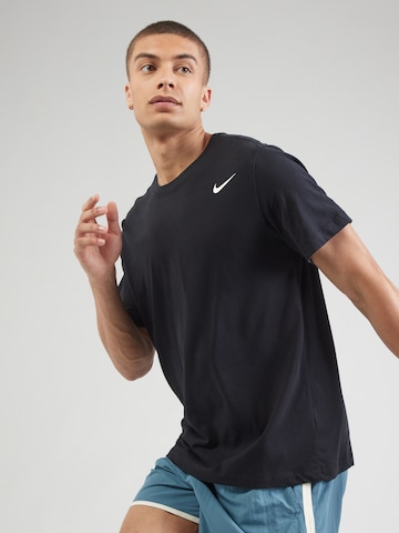 NIKERegular Fit Tehnička sportska majica - crna boja: prednji dio