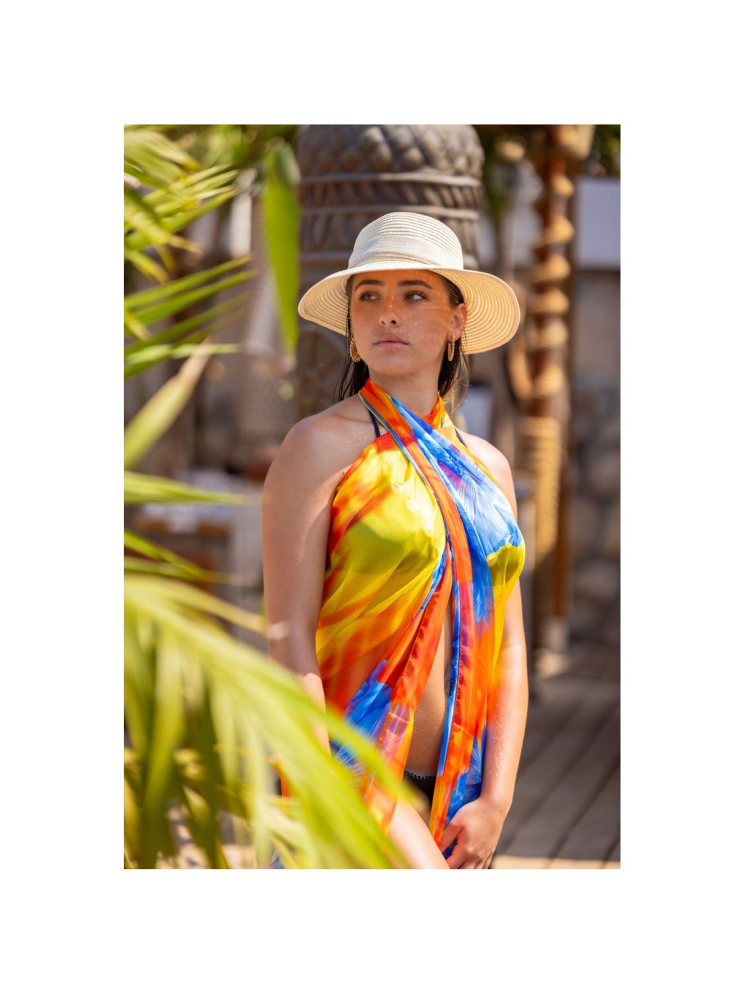 alberto cabale - Vestido de playa 'TULIP' en amarillo